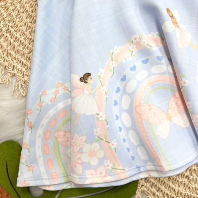 Vestido Borboletinhas - Azul Bebê